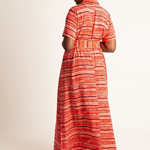 Eloquii Tie Front Maxi Dress - Picture 8 of 8